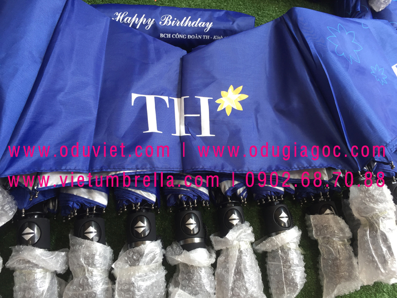 xưởng sản xuất ô dù cầm tay in logo quảng cáo